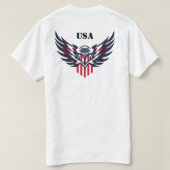 Branded Patriotic Bald Eagle T-Shirt – American (Design Rückseite)