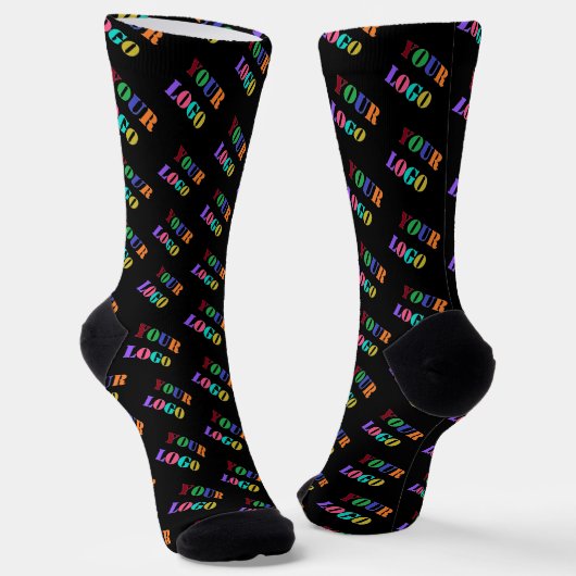 Branded Promorional Business Logo Socks Tenmplate Socken (Gewinkelt)