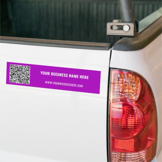 Branded Promotional QR Code Bumper Sticker Example Autoaufkleber (Auf Lkw)