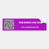 Branded Promotional QR Code Bumper Sticker Example Autoaufkleber (Vorne)