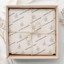 Branded Small Business Minimalist Cream  Seidenpapier