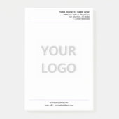 Branded Stationery Business Post-it® Notes Example Post-it Klebezettel (Vorderseite)