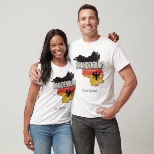 Brandenburg Deutschland Retro-Staatskarte Vintage T-Shirt