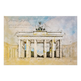 Brandenburg Gate Berlin Poster