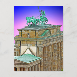 Brandenburg Gate Chariot, Berlin, Deutschland (bg8 Postkarte