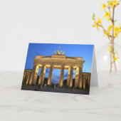 brandenburg gate evening karte (Gelbe Blume)