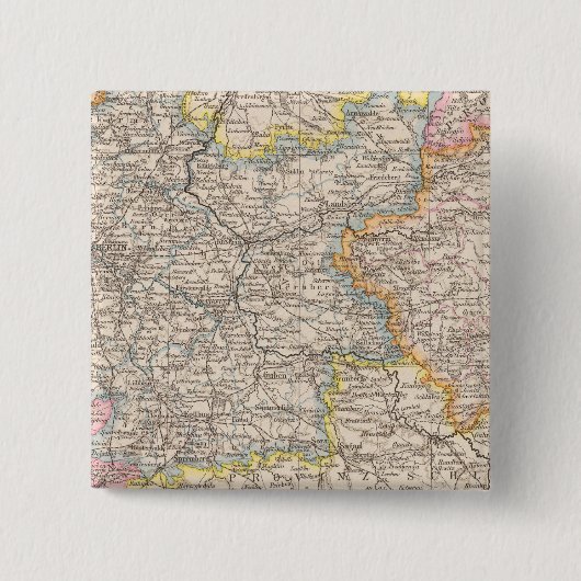 Brandenburg, Posen Atlas Karte Button (Vorderseite)