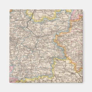 Brandenburg, Posen Atlas Karte Magnet