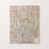 Brandenburg, Posen Atlas Karte Puzzle (Vertikal)