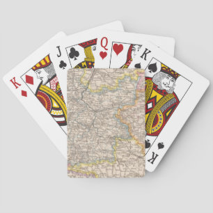 Brandenburg, Posen Atlas-Karte Spielkarten