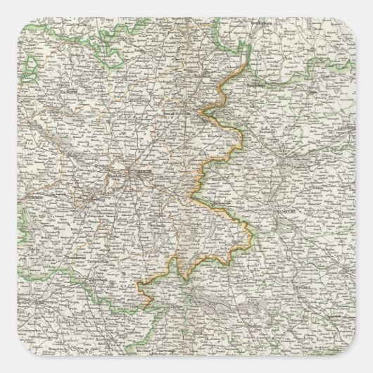 Brandenburg Quadratischer Aufkleber (Vorderseite)