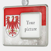 Brandenburg Rahmen-Ornament Silber (Links)