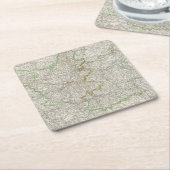 Brandenburg Rechteckiger Pappuntersetzer (angewinkelt)