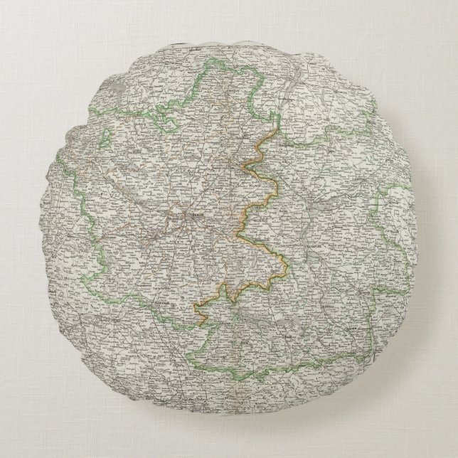 Brandenburg Rundes Kissen (Vorderseite)