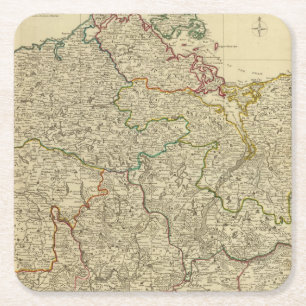 Brandenburg, w-Pommern Rechteckiger Pappuntersetzer