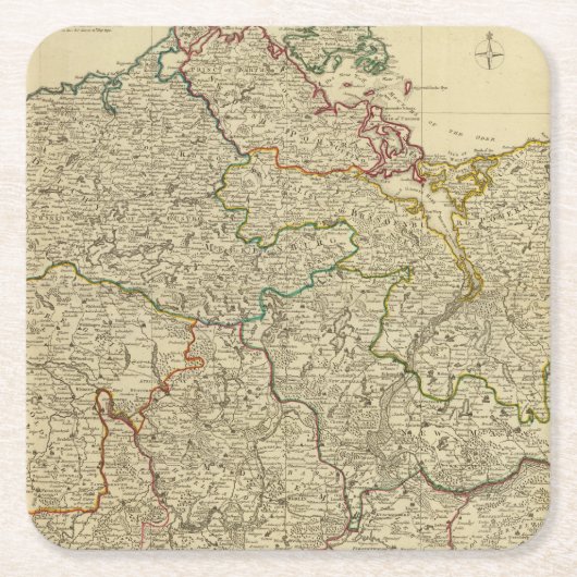 Brandenburg, w-Pommern Rechteckiger Pappuntersetzer (Vorderseite)