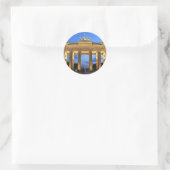 Brandenburger Abend Runder Aufkleber (Tasche)