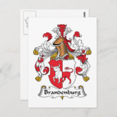 Brandenburger Familienwappen Postkarte (Vorne/Hinten)