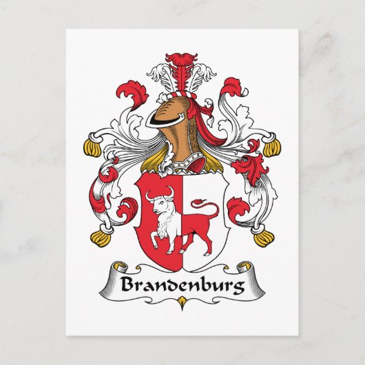 Brandenburger Familienwappen Postkarte (Vorderseite)