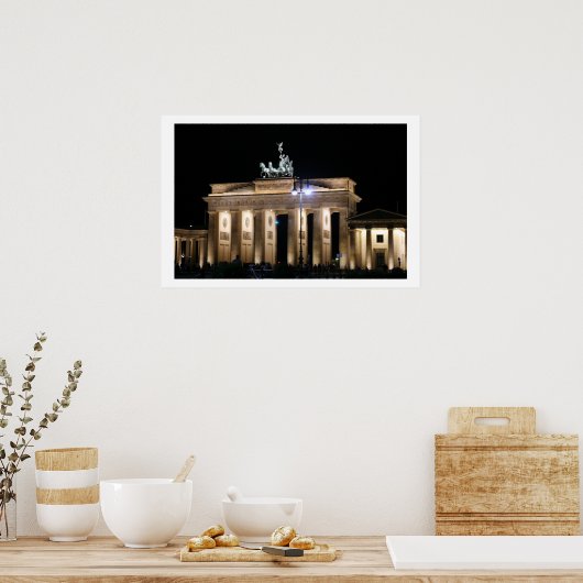 Brandenburger Nacht Poster (Küche)
