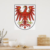 Brandenburger Offizielle Wappen - Symbol Deutschla Poster (Küche)