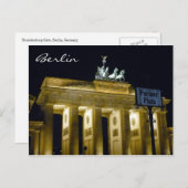 Brandenburger Parkplatz Postkarte (Vorne/Hinten)