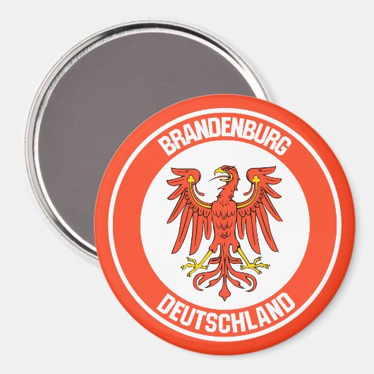 Brandenburger RundEmblem Magnet (Vorderseite/Rückseite)