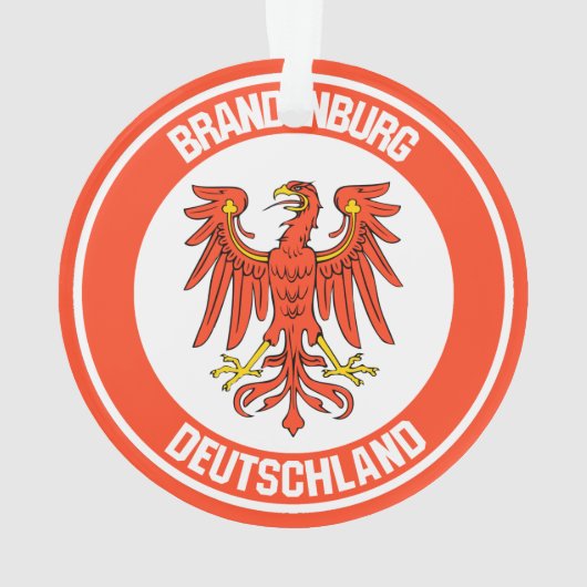 Brandenburger RundEmblem Ornament (Rückseite)