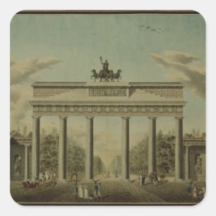Brandenburger Tor, 1812 Quadratischer Aufkleber