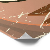 Brandenburger Tor, Berlin Cartoon Reiseplakat Poster (Ecke)