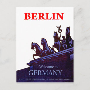 Brandenburger Tor, Berlin, Deutschland, Aussicht v Postkarte