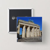 Brandenburger Tor, Berlin, Deutschland Button (Vorne & Hinten)