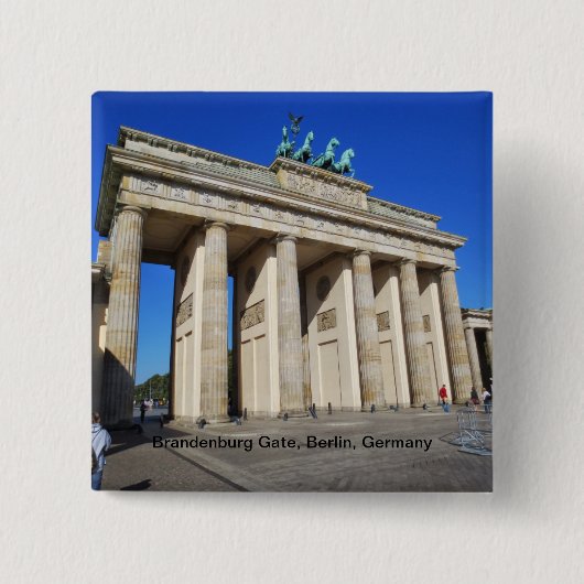 Brandenburger Tor, Berlin, Deutschland Button (Vorderseite)