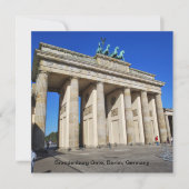 Brandenburger Tor, Berlin, Deutschland Einladung (Vorderseite)