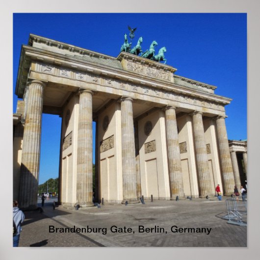 Brandenburger Tor, Berlin, Deutschland Poster (Vorne)