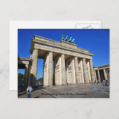 Brandenburger Tor, Berlin, Deutschland Postkarte (Vorne/Hinten)