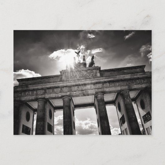Brandenburger Tor Berlin Deutschland Postkarte (Vorderseite)
