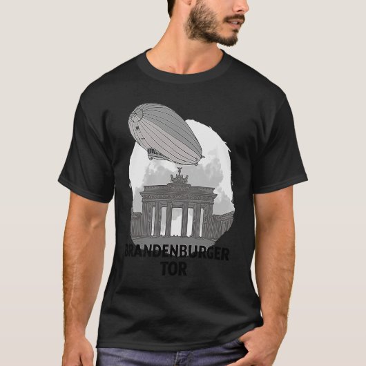 Brandenburger Tor Berlin Deutschland Silhouette Ou T-Shirt (Vorderseite)