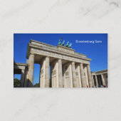 Brandenburger Tor, Berlin, Deutschland Visitenkarte (Rückseite)