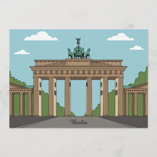 Brandenburger Tor Berlin – Klassisches Stadtdenkma Einladung