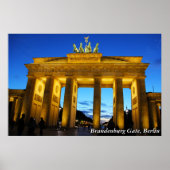 Brandenburger Tor, Berlin Poster (Vorne)