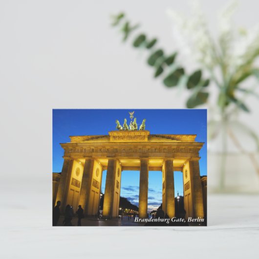 Brandenburger Tor, Berlin Postkarte (Stehend Vorderseite)