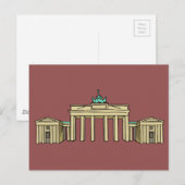 Brandenburger Tor Berlin Postkarte (Vorne/Hinten)
