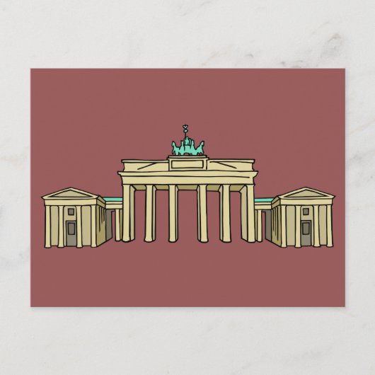Brandenburger Tor Berlin Postkarte (Vorderseite)