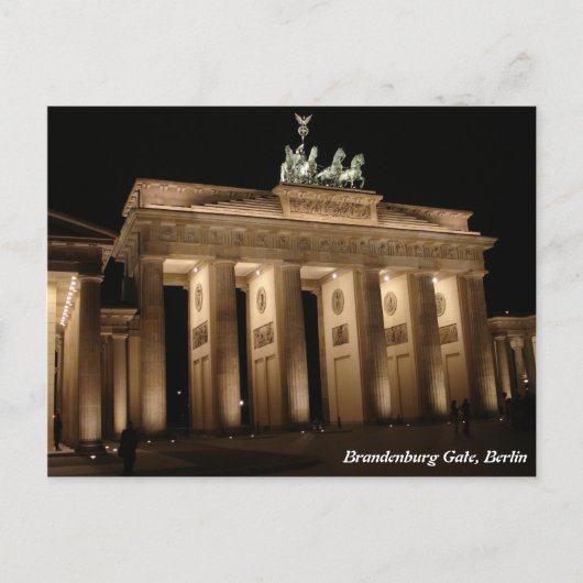 Brandenburger Tor, Berlin Postkarte (Vorderseite)