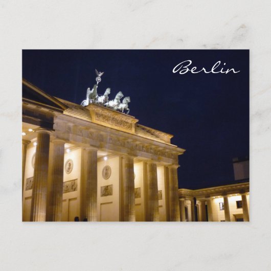 Brandenburger Tor berlin Postkarte (Vorderseite)