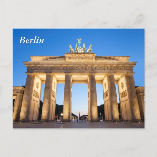 Brandenburger Tor Berlin Postkarte (Vorderseite)