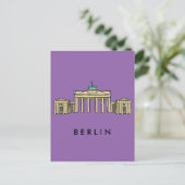 Brandenburger Tor Berlin Postkarte (Stehend Vorderseite)