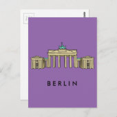 Brandenburger Tor Berlin Postkarte (Vorne/Hinten)