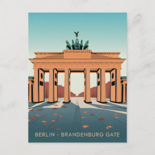 Brandenburger Tor Berlin vintage Postkarte